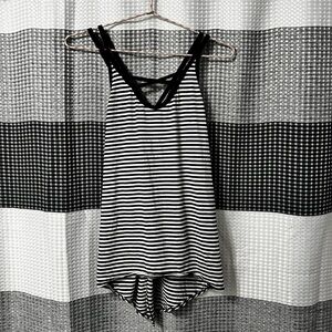 CALIA stripe split back tank top